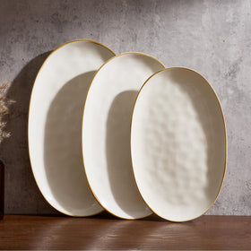 Famiware Ocean Series oval serving platter large ideal for turkey and roasts