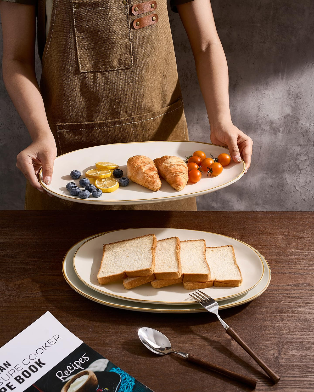 Famiware small oval platter for appetizers and desserts