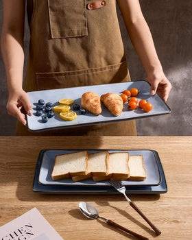 Famiware Ocean Series small rectangular platter convenient for desserts and snacks