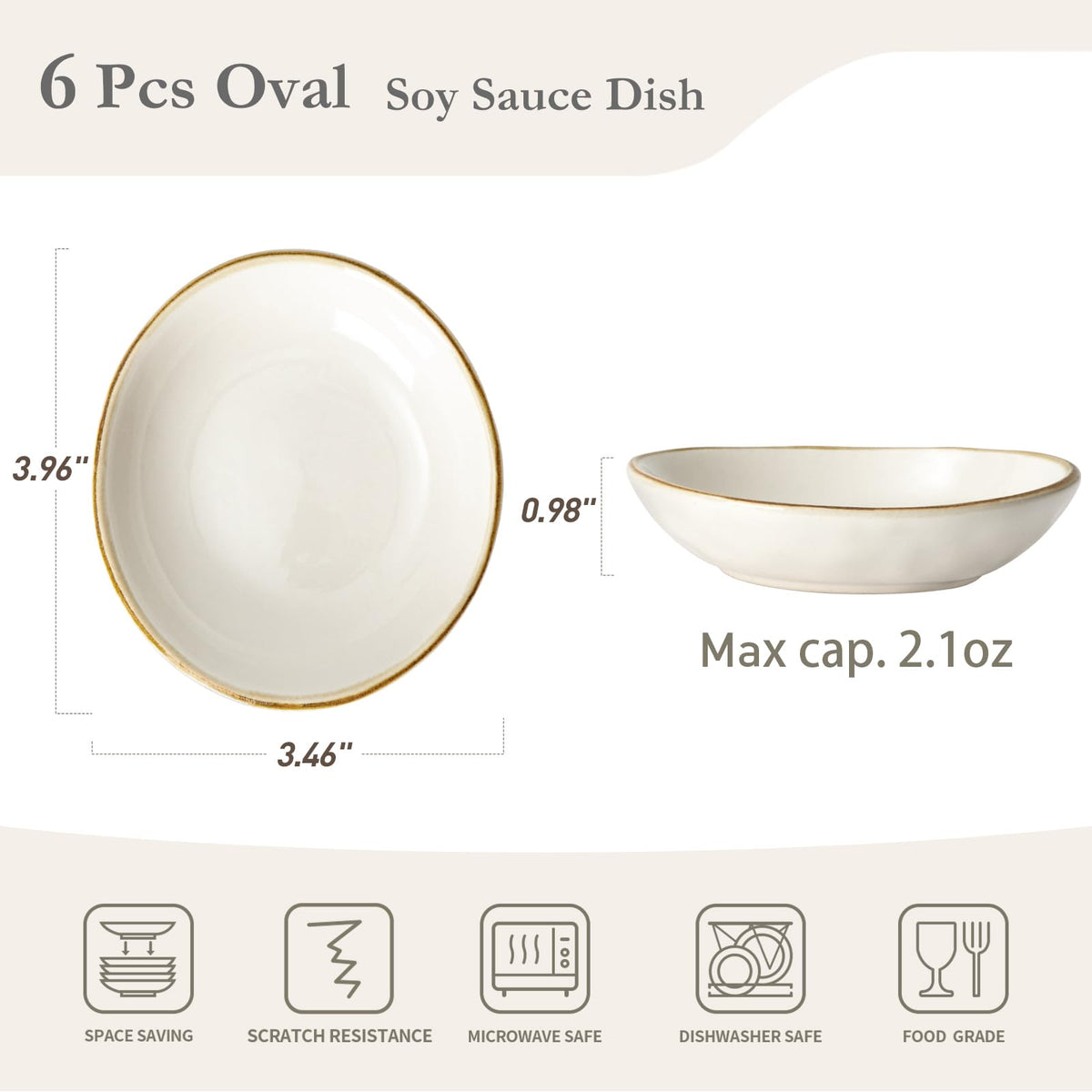 Famiware Ocean small ceramic bowls 2oz collection suitable for sushi and condiments.
