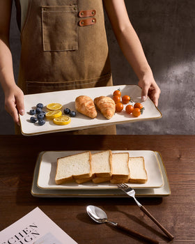 Famiware rectangular small serving platter, compact dessert option