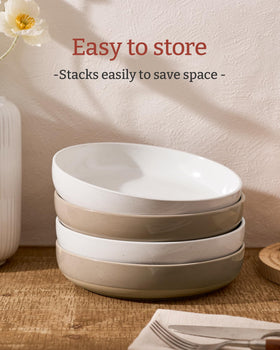 Famiware speckled multicolor bowls add casual charm to family dining.