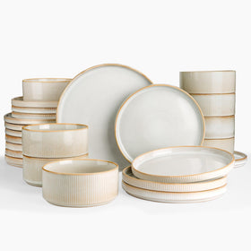 Famiware Star 10-inch dinner plates showing durable stoneware for daily meals