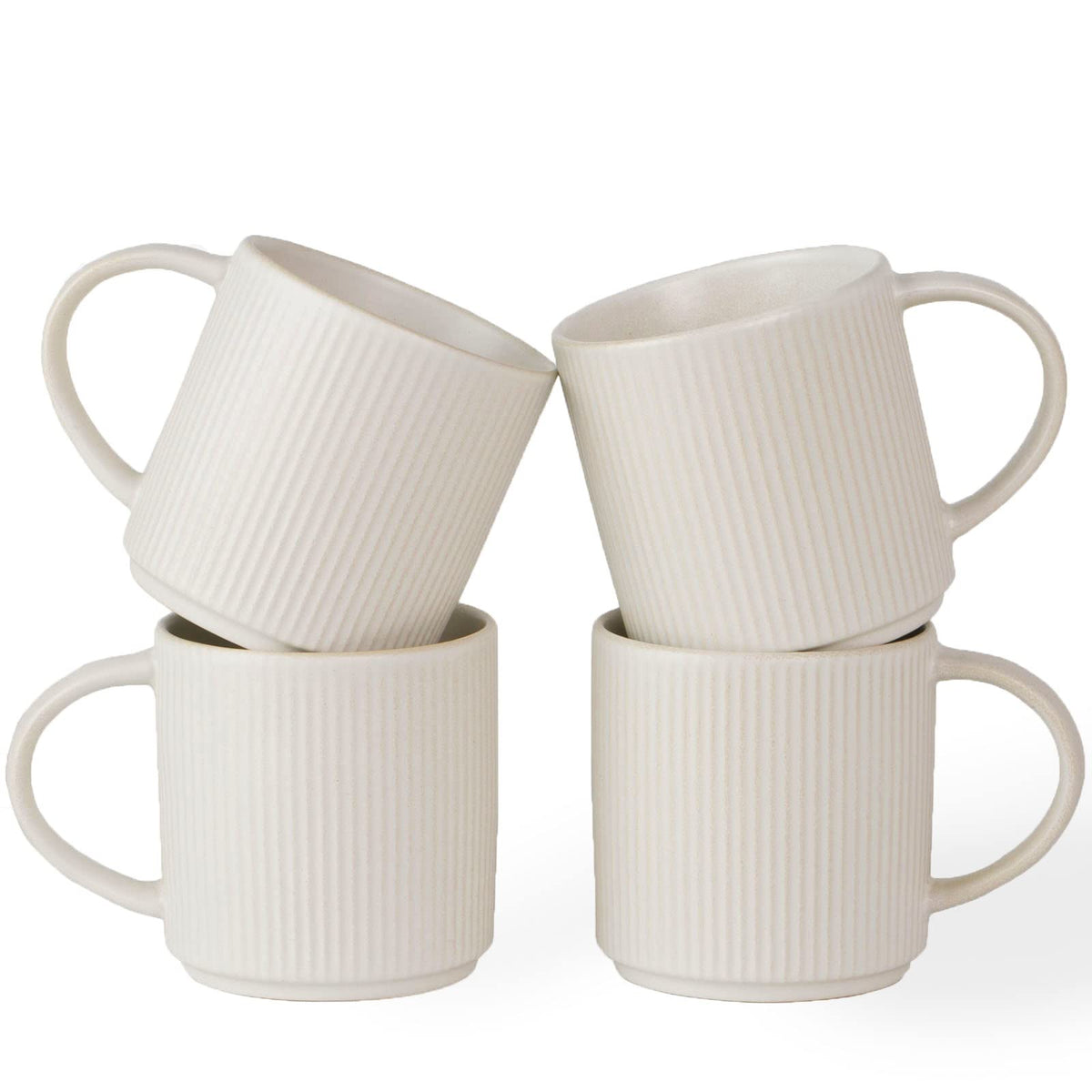 Famiware star mug set 4 12oz capacity for daily coffee rituals