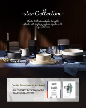 Famiware Star stackable-edge design with ribbed edges for a secure grip