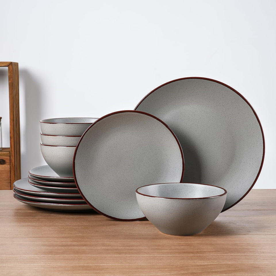 Famiware Venus 12-piece set displayed on table for everyday dining.