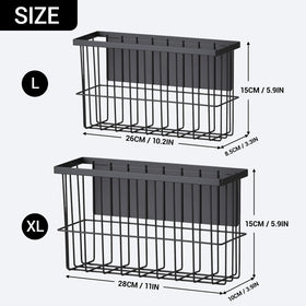 FAMNONE metal mesh lint bin used on kitchen surface for tidy scraps.