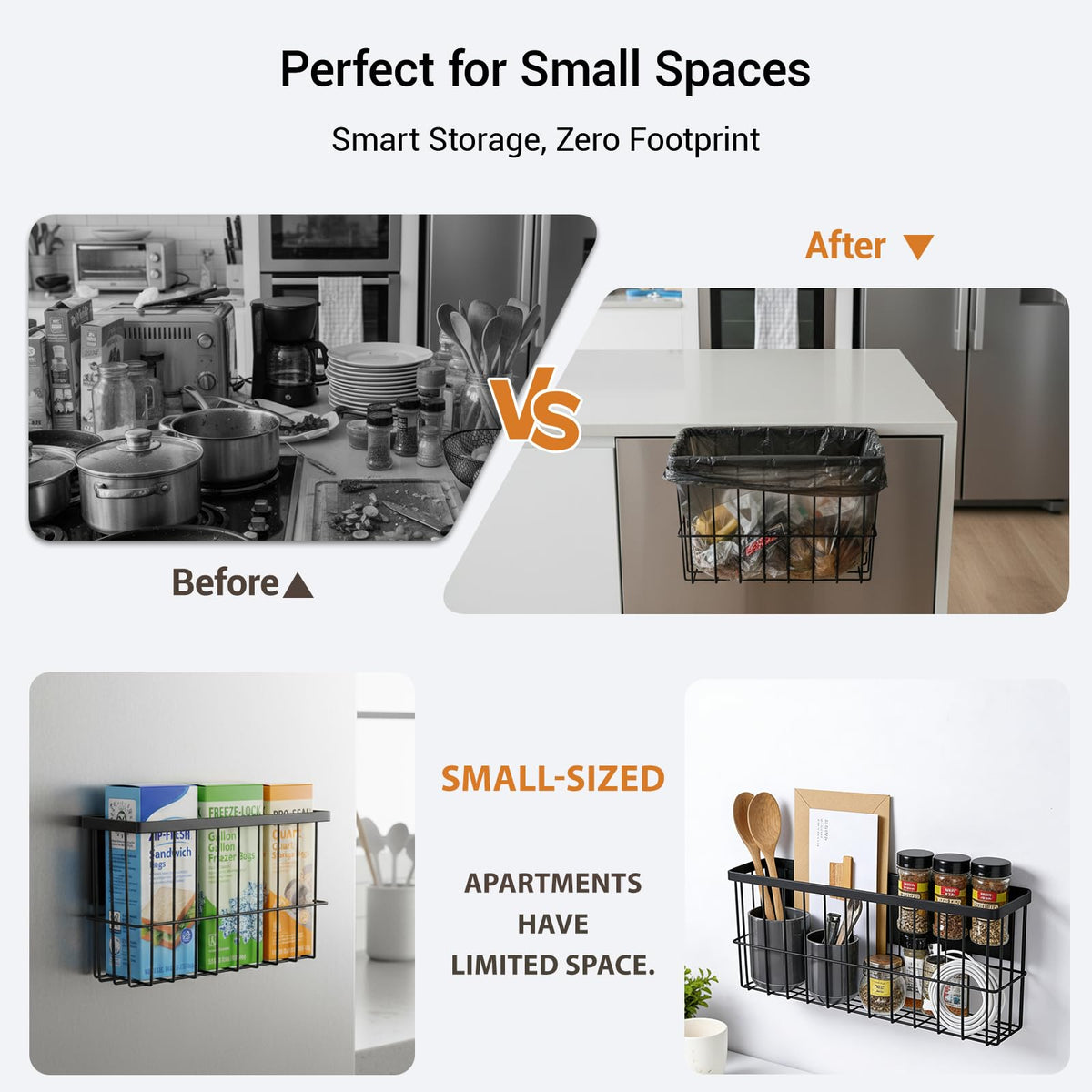 FAMNONE versatile storage on magnetic surfaces for snacks, wraps, papers, and tools.