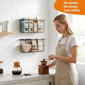 FAMNONE pantry door organizer used for kitchen organization