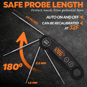Famoos grill ready meat thermometer with sturdy probe for grilling