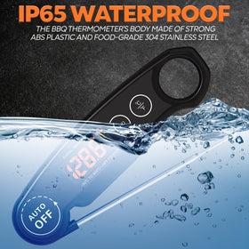 Famoos IP65 waterproof and dustproof thermometer ready for washing and grilling
