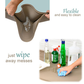 Famous Dino mat doubles as a pet feeder mat