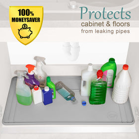 Famous Dino protective cabinet area helps keep workspace cleaner