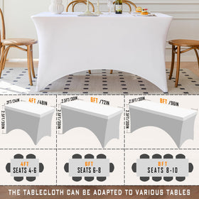 Famstar tablecloth fits family meals, parties, and weddings with ease.