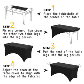Famstar machine-washable tablecloth for easy care and repeated use.