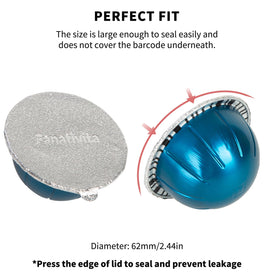 Fanativita BPA-free foil lid on Vertuo pod for safe sealing