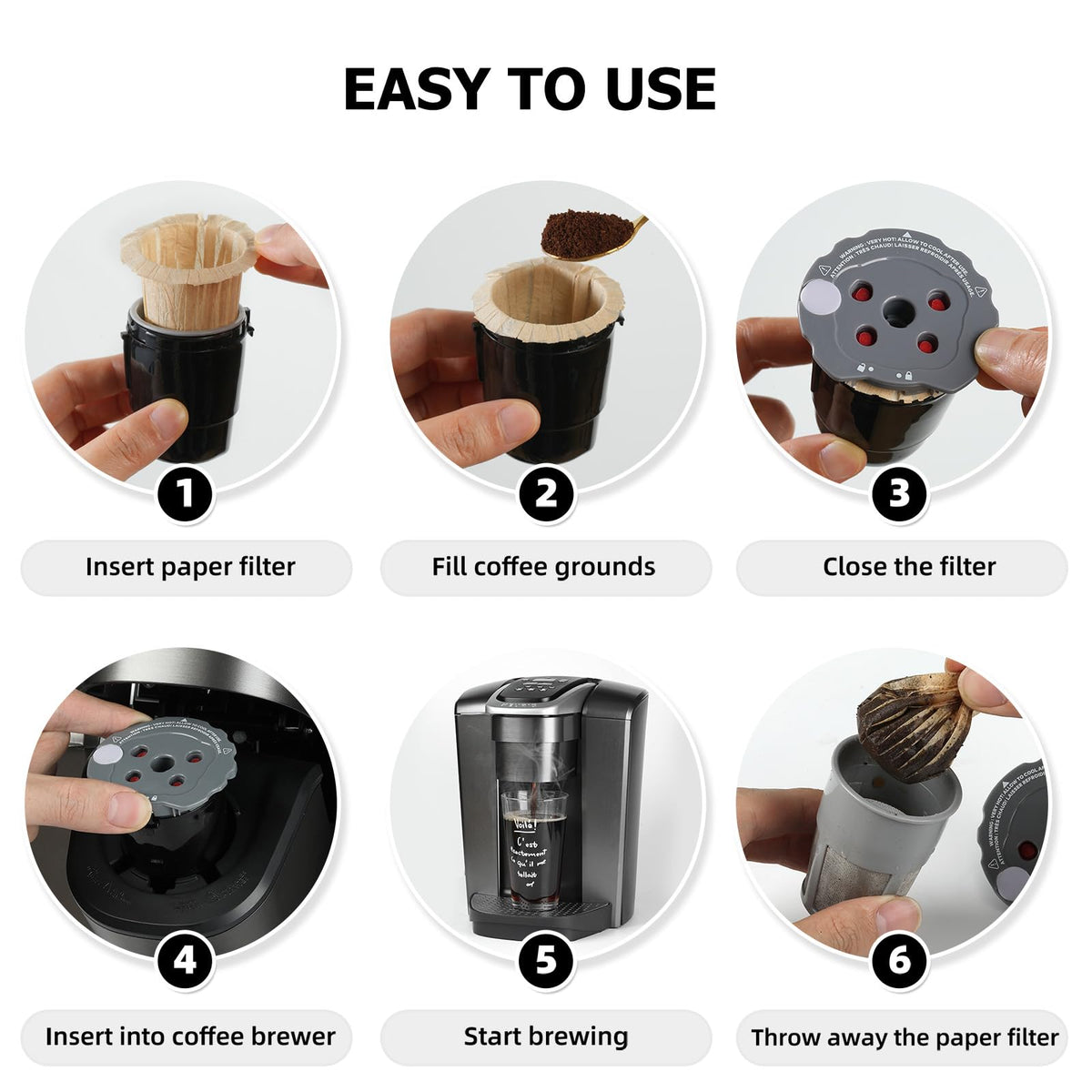 Fanativita filters remove excess oils for a cleaner cup and aroma