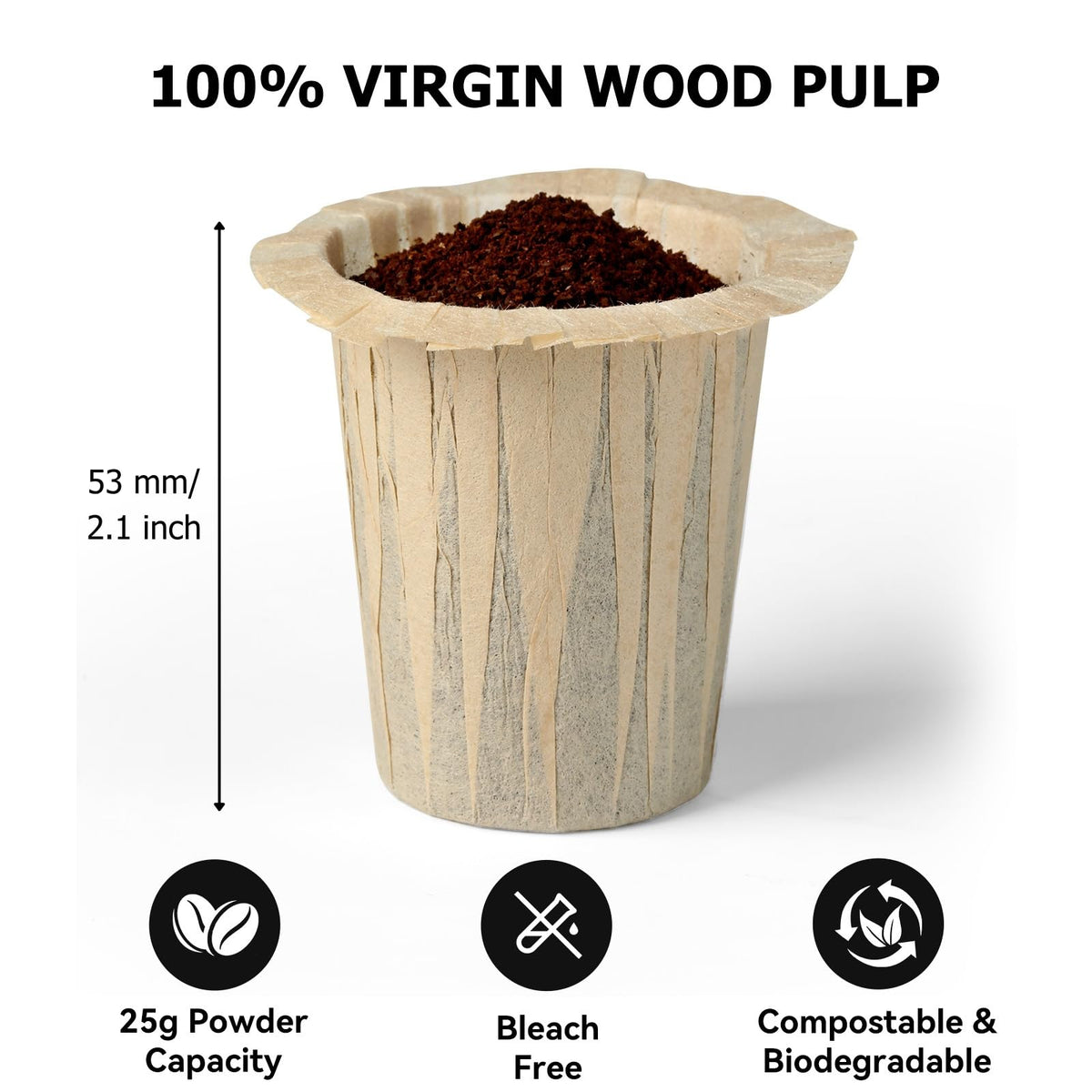 Fanativita unbleached filters emphasize eco-friendly, compostable material