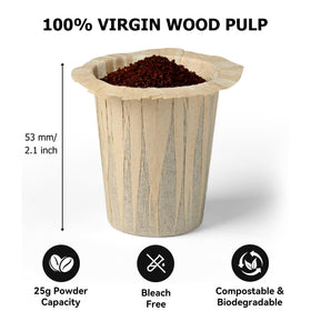 Fanativita unbleached filters emphasize eco-friendly, compostable material