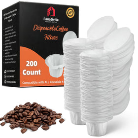 Fanativita K Cup filters with Genius Lid design for easy, mess-free disposal.