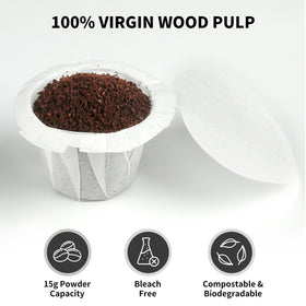 Fanativita K Cup filters capture excess oils to help a cleaner cup with rich aroma.