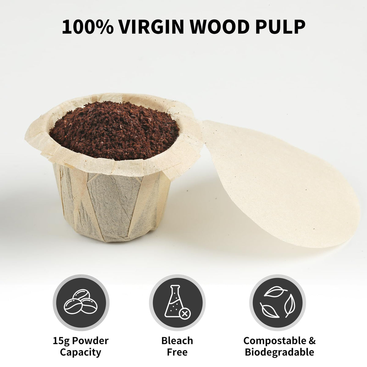 Fanativita K Cup filters remove excess oils for a cleaner, more aromatic cup.