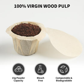 Fanativita K Cup filters remove excess oils for a cleaner, more aromatic cup.