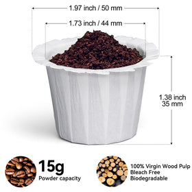 Keurig-compatible filters reduce coffee oils for a smoother, balanced cup.