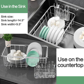 Fanbsy compact kitchen organizer dries vegetables and fruits neatly.