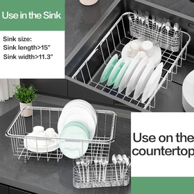 Fanbsy expandable arms adjust from 14.96 to 22.64 inches to fit most sinks
