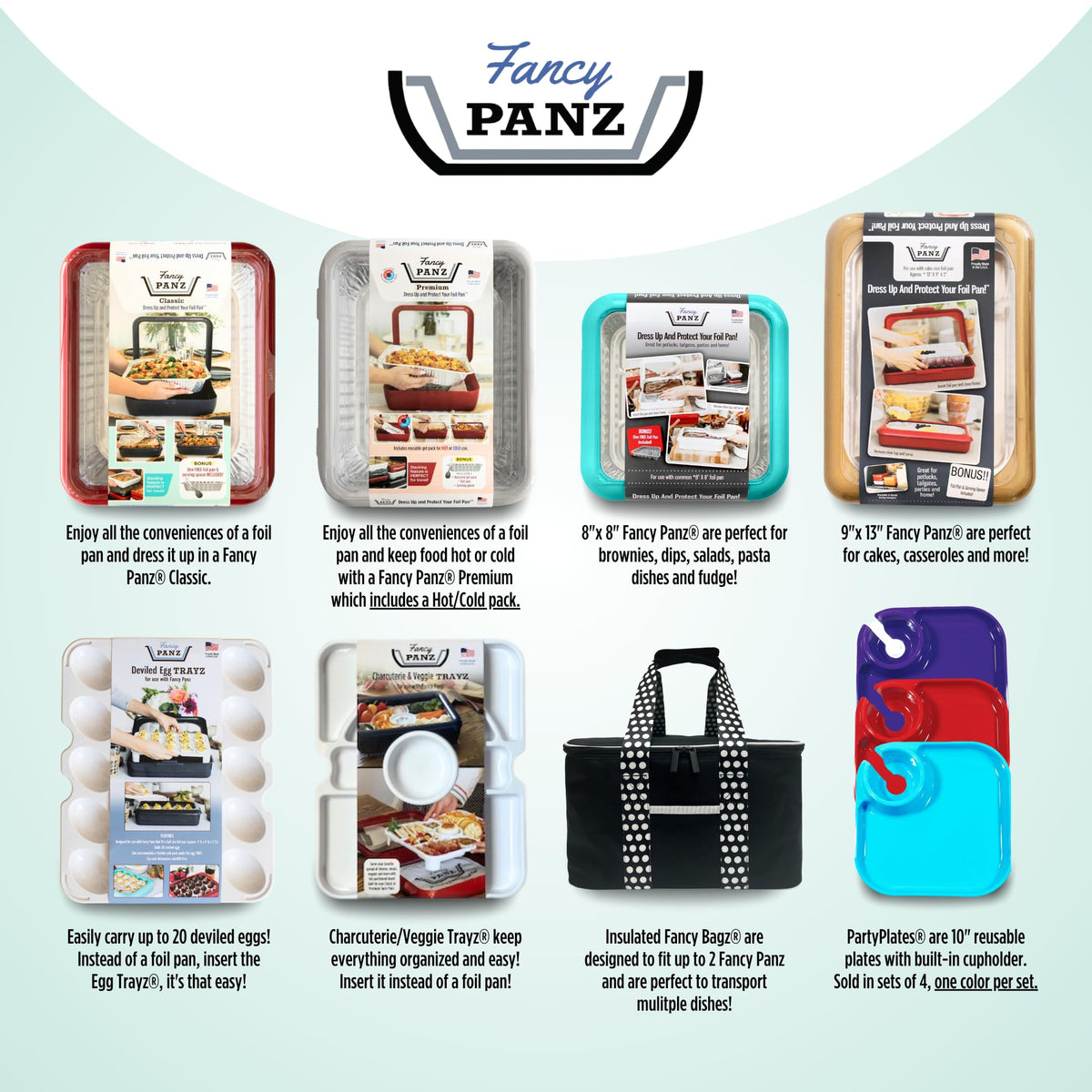 Fancy Panz lid doubles as a trivet when flipped underneath.