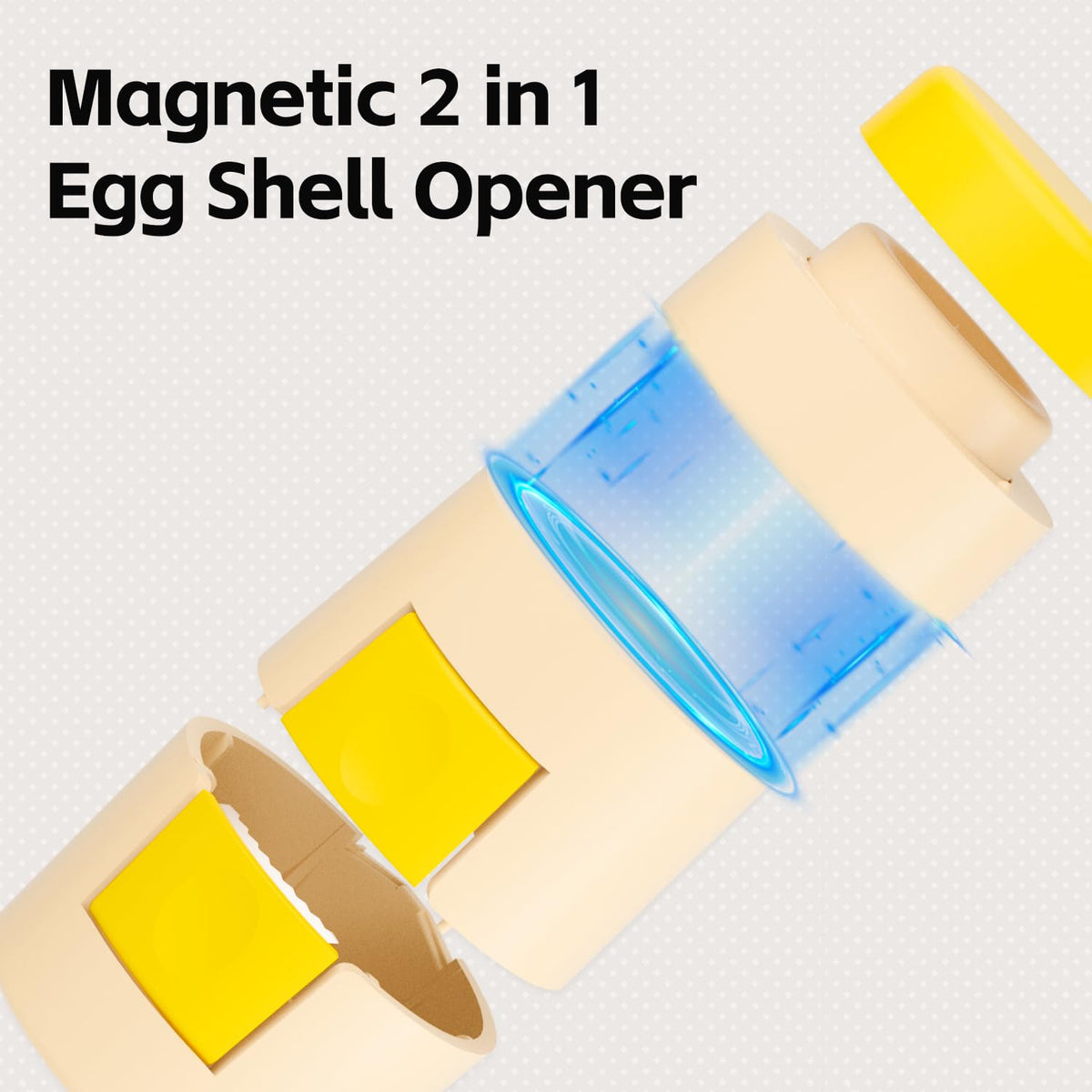 Fancybird egg shell opener lid alignment demonstrates secure setup.