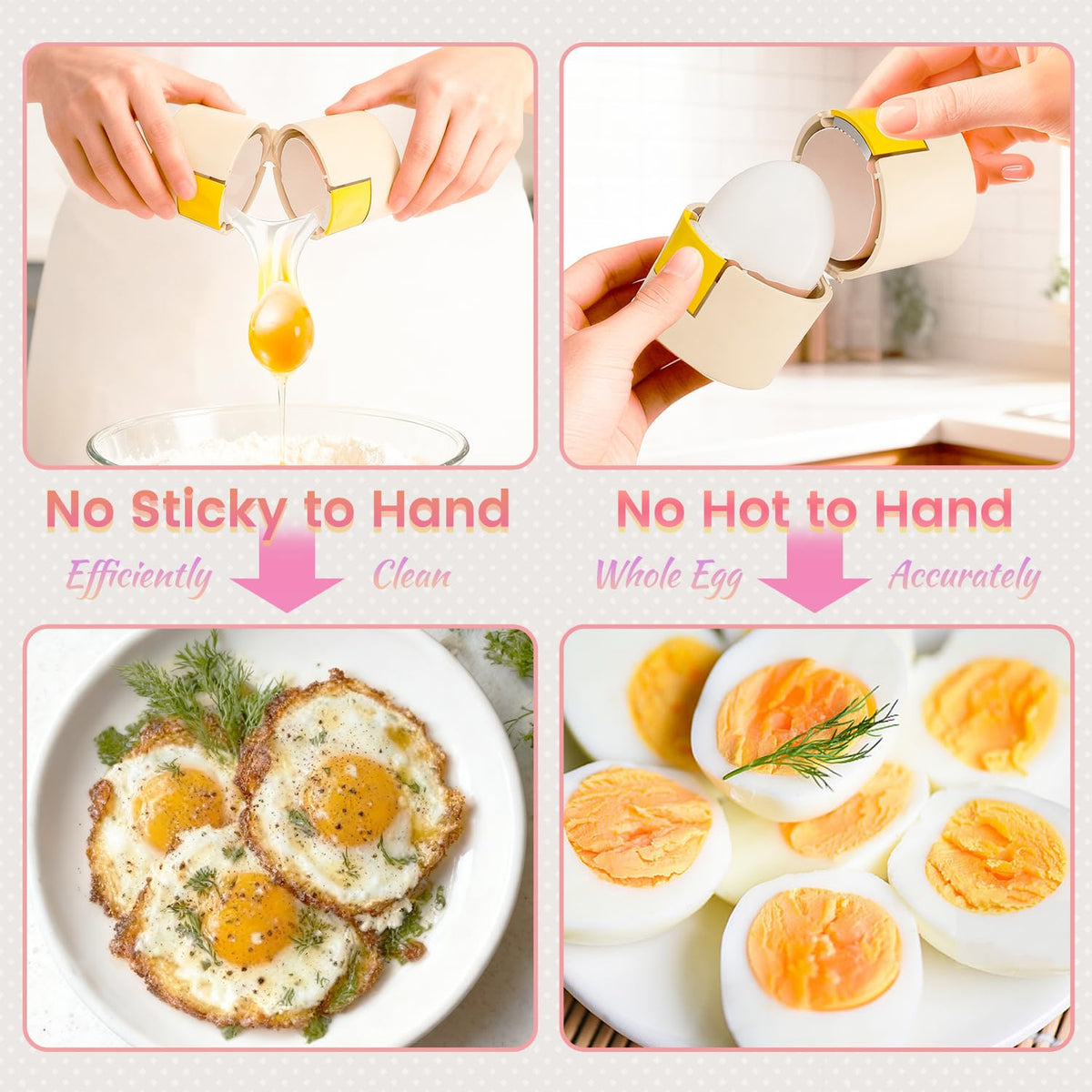 Fancybird hard-boiled egg peeler in action for fast peeling.