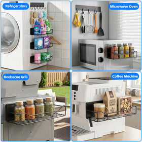 Rust-resistant coating protects the shelves in humid kitchens and laundry areas.