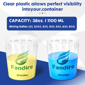 Fandiro multi-use cups suitable for paints, resins, epoxies