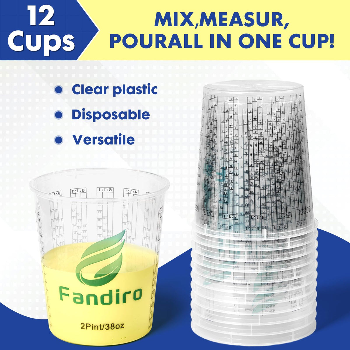 Fandiro sturdy PP plastic ensures durable reuse