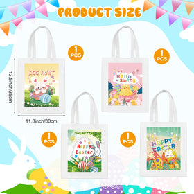 Fanfanwin Easter bag featuring eggs pattern for candy distribution
