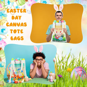 Fanfanwin Easter bag with handles designed for easy carrying and gifting