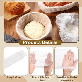 Fanfanwin non-woven banneton liner closeup highlighting non-stick surface for high-hydration dough.
