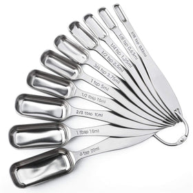 FANGSUN 10-piece narrow measuring spoons set for precise cooking
