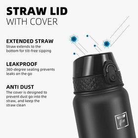 Fanhaw bottle made of 18/8 stainless steel for durability and safety.