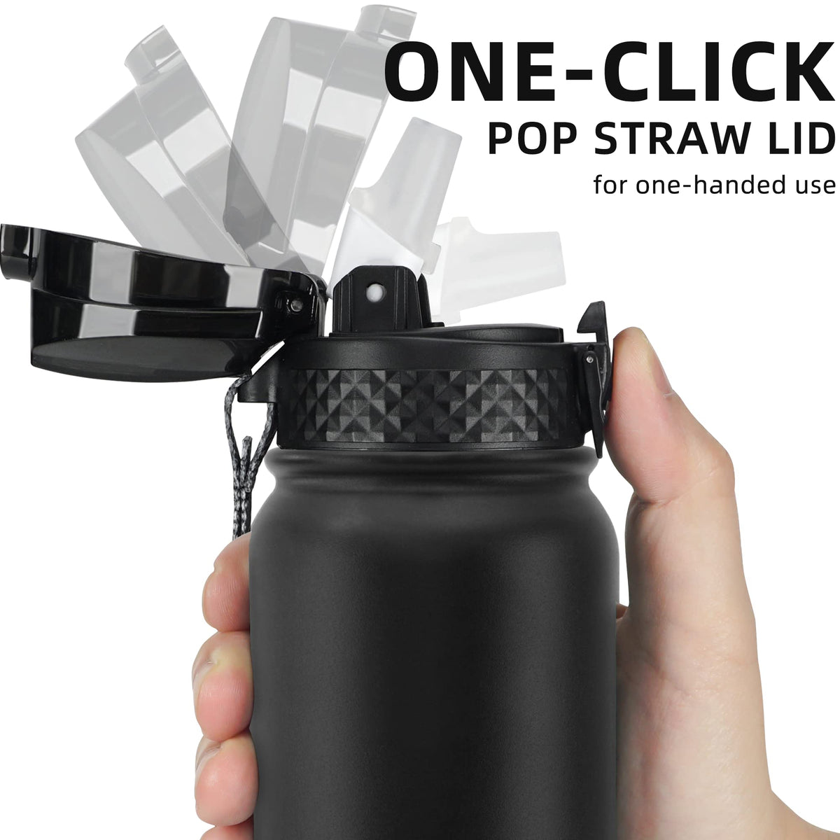 Fanhaw bottle with double-wall insulation keeps drinks cold longer.