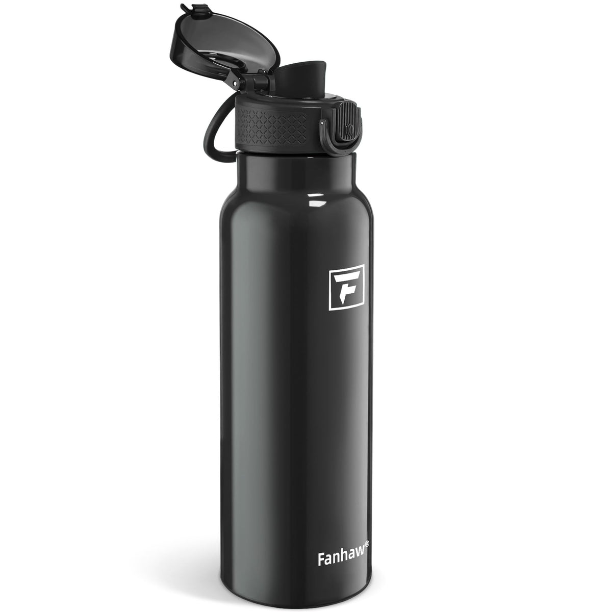 Fanhaw Daylite bottle with silicone spout lid for quick, one-handed hydration.