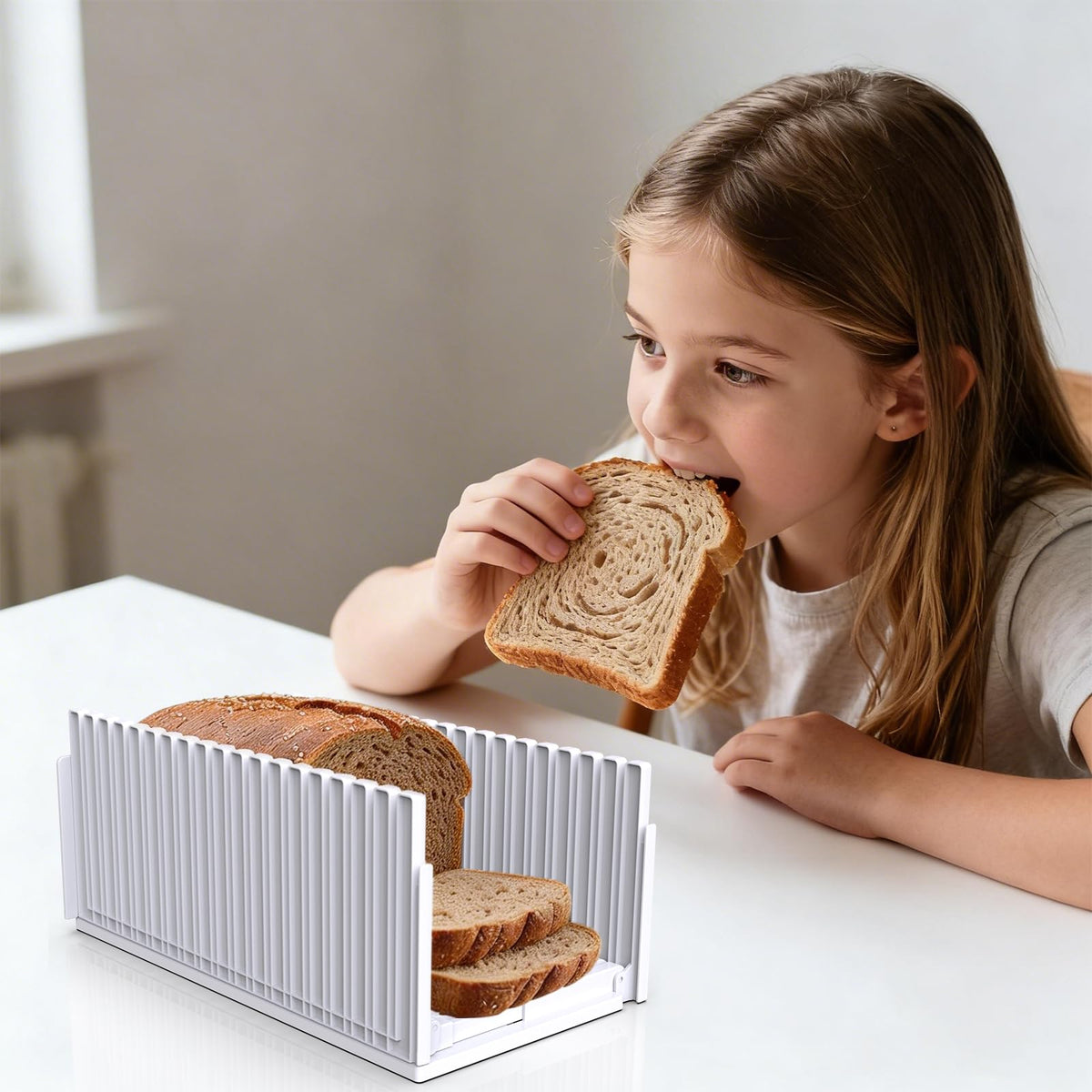 Fanlory bread slicer is dishwasher-safe for easy cleaning.