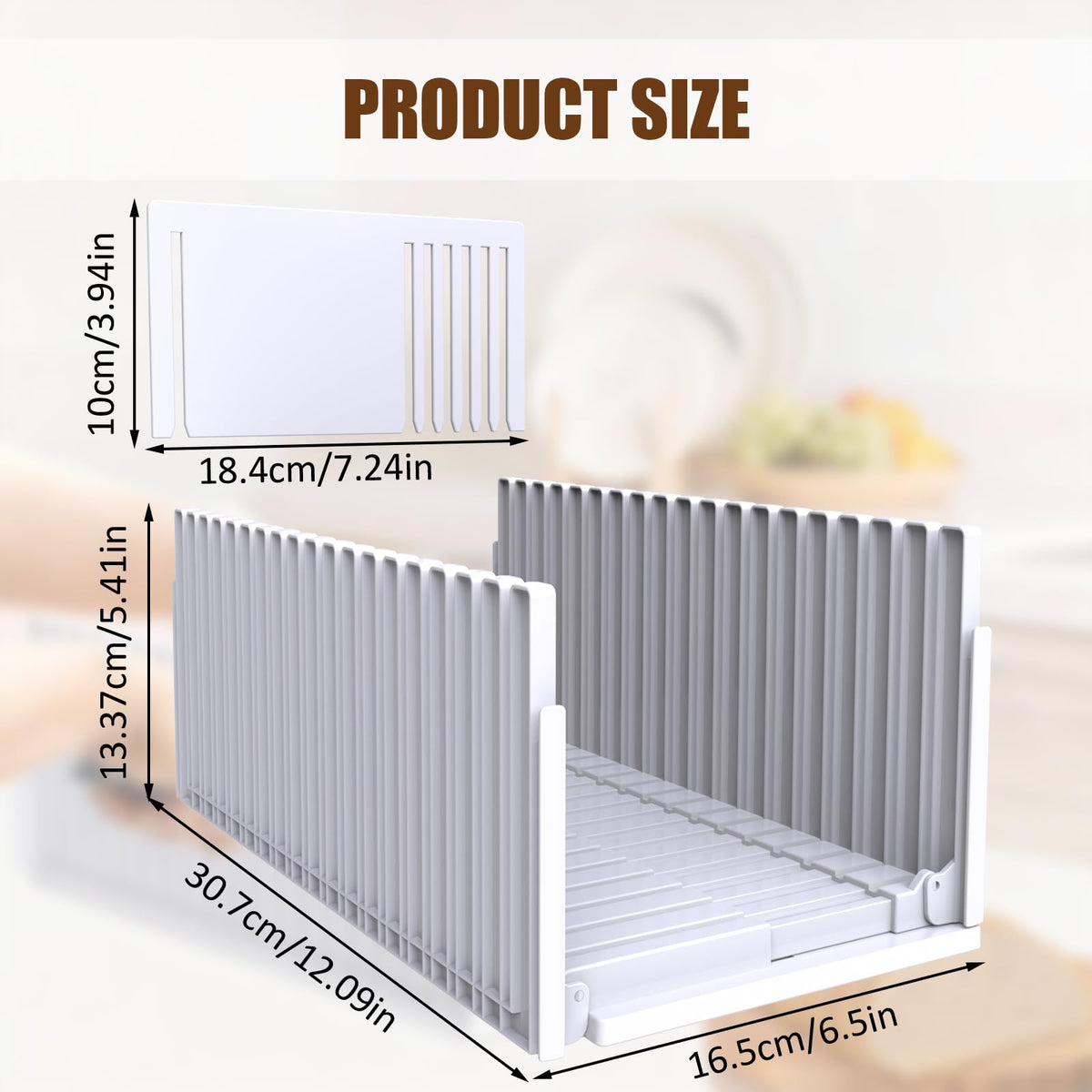 Fanlory bread slicer features a non-slip base for safe slicing.