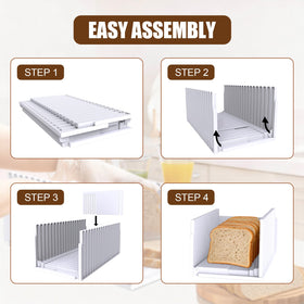 Fanlory bread slicer includes thickness control for even cuts.