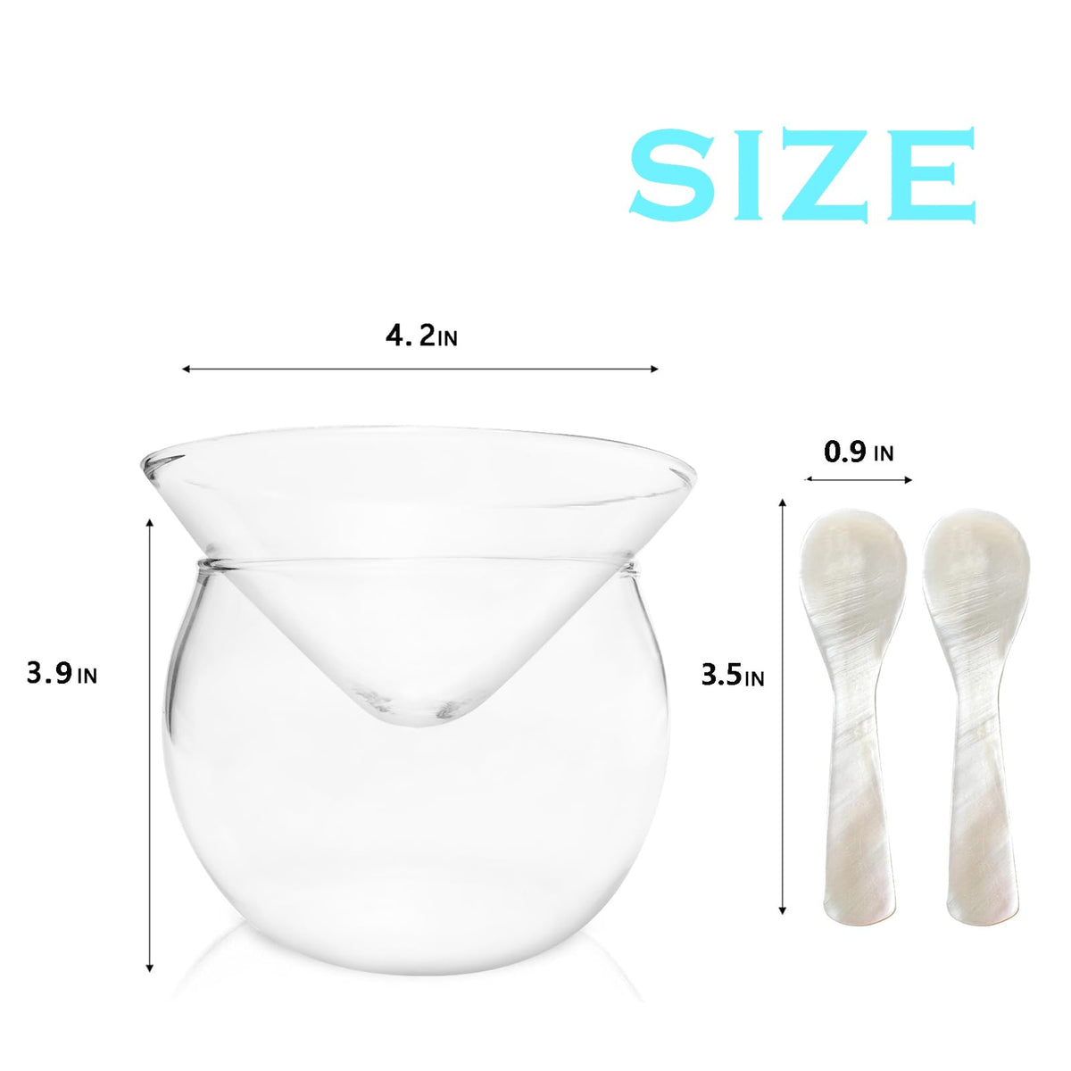 FANQIEW elegant caviar server set for parties and upscale dining