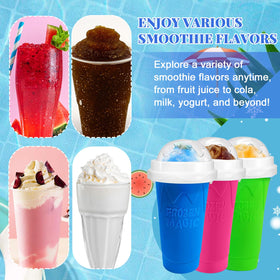 FANS-ONE Slushie Cup 2-in-1 spoon design for sipping
