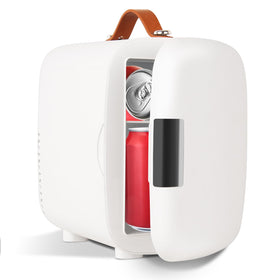 FANSEXPERT cosmetic fridge front view showing compact cooling for skincare and beverages.
