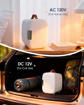 FANSEXPERT cosmetic fridge in warm mode suitable for warming bottles.